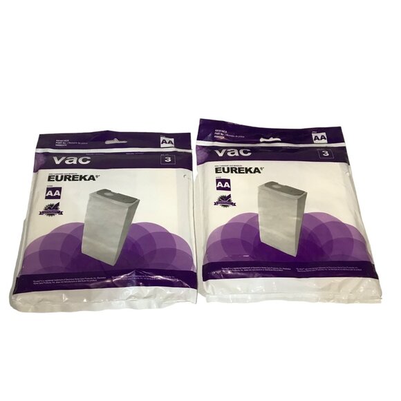 Eureka AA Vacuum Bags For 4300-4600 Series Uprights 3 per Pack X 2 Packages - Picture 1 of 5